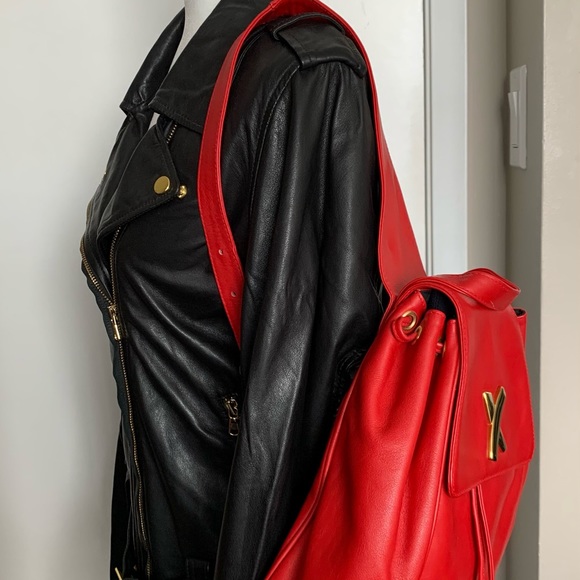 Paloma Picasso Red Leather Bag - Picture 9 of 13